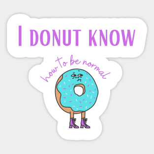 Funny gift idea | Donut Sticker